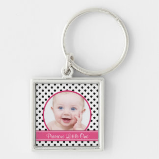Llavero Keychain de la plantilla de fotografía de bebé de 