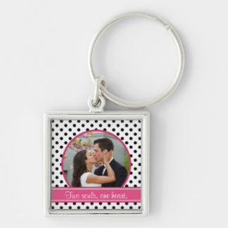 Llavero Keychain de la plantilla de fotos del Boda de punt