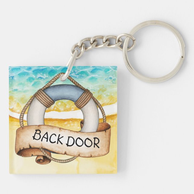 Llavero Keychain de la playa (Atrás)