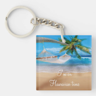 Llavero Keychain de la playa tropical