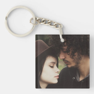 Llavero Keychain de la plaza de la foto personalizada