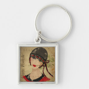 Llavero Keychain de la postal francesa