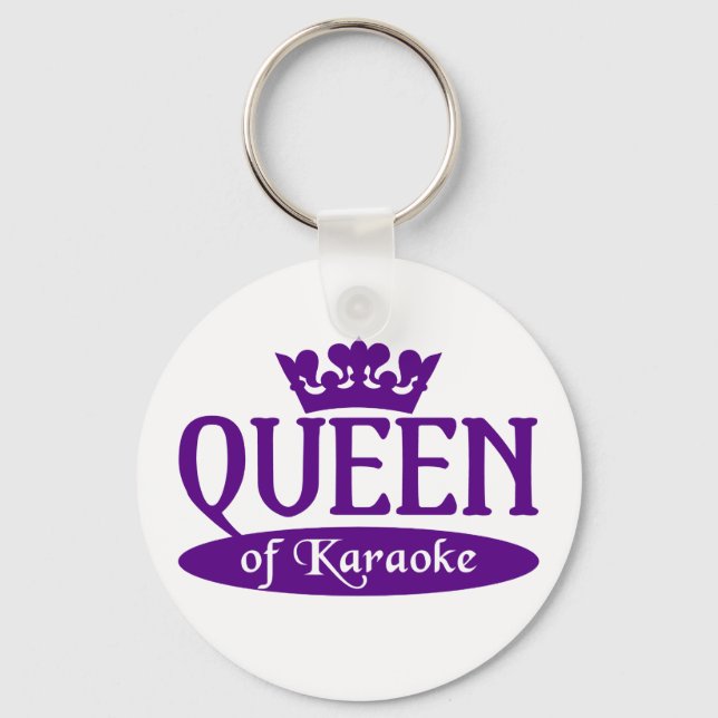 Llavero Keychain de la Reina del Karaoke (Anverso)