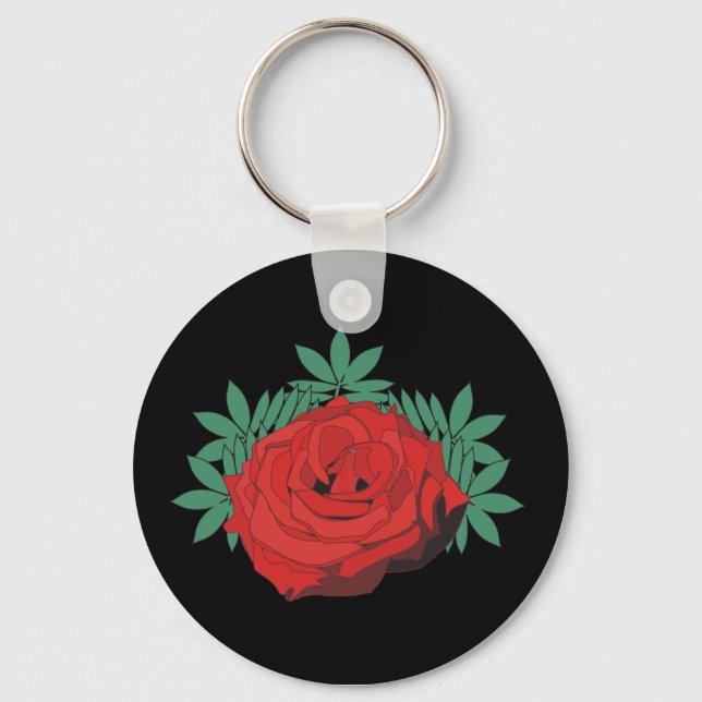 Llavero Keychain de la rosa roja (Anverso)