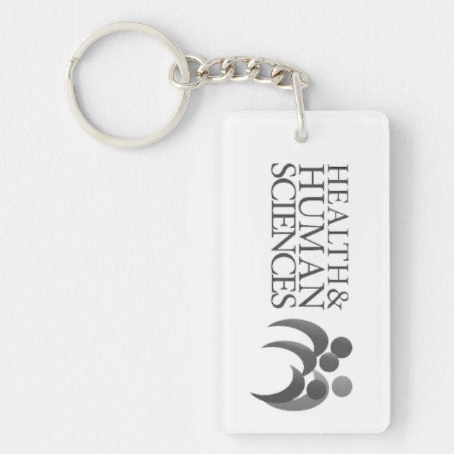 Llavero Keychain de la salud y las ciencias humanas (Frente)