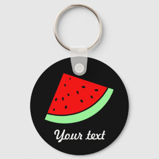 Llavero Keychain de la sandía del personalizable (OSCURO)
