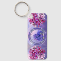 Keychain de la sirena de los océanos púrpura