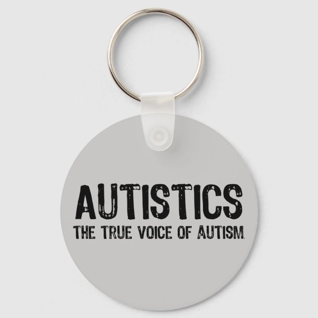 Llavero Keychain de la verdadera voz del autismo (Anverso)