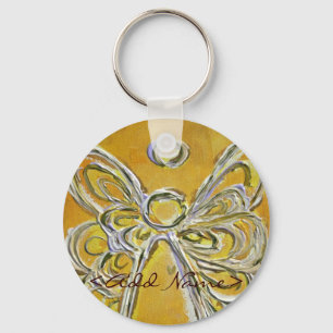 Llavero Keychain de las alas del ángel amarillo