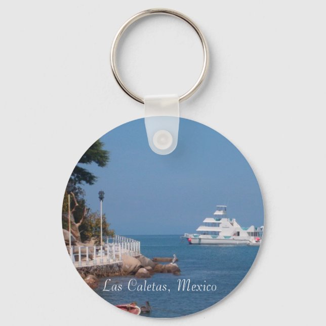 Llavero Keychain de Las Caletas, México (Anverso)