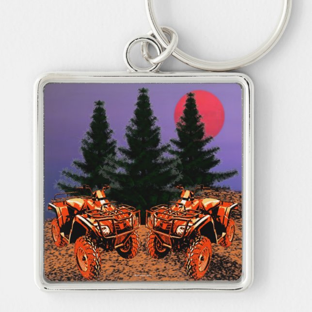 Llavero Keychain de las cuatro ruedas (Frente)