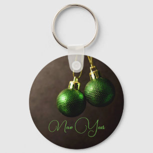 Llavero Keychain de las decoraciones de Navidad Verde