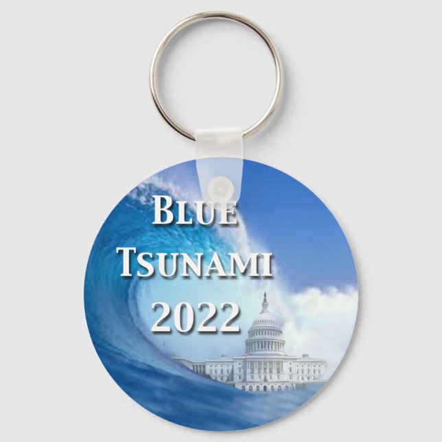 Llavero Keychain de las elecciones del tsunami azul de 202 (Anverso)
