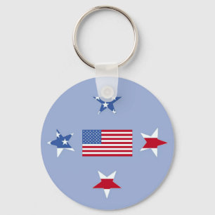 Llavero Keychain de las estrellas patrióticas
