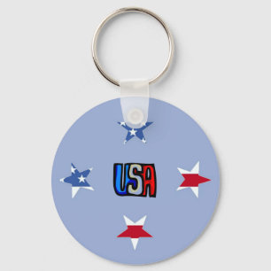 Llavero Keychain de las estrellas patrióticas