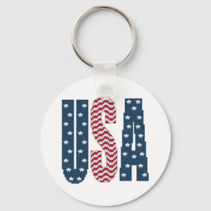 Llavero Keychain de las Estrellas y las Bandas de Estados 