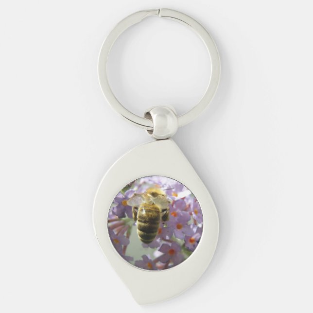 Llavero Keychain de las flores de abeja y buda (Anverso)