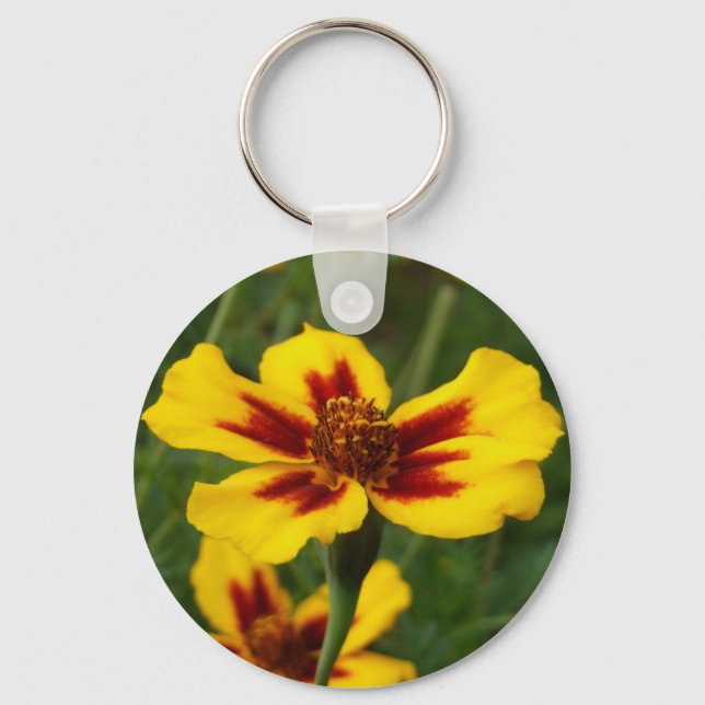 Llavero Keychain de las flores de Marigold (Anverso)