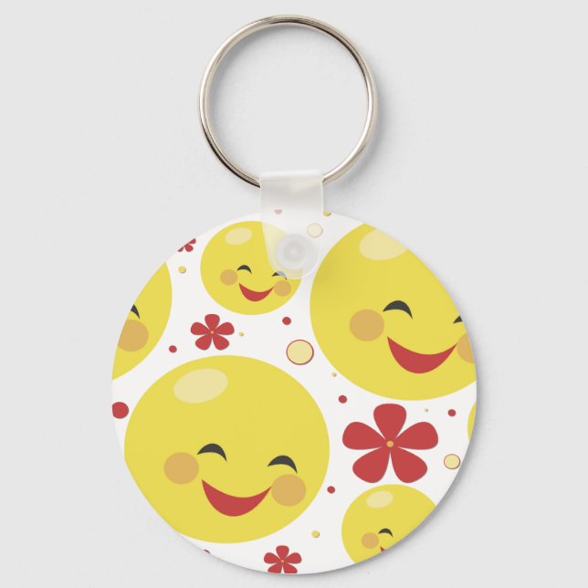 Llavero Keychain de las flores faciales (Anverso)