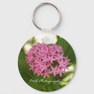 Llavero Keychain de las flores moradas