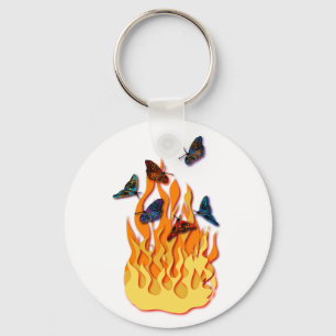 Llavero Keychain de las mariposas inflamables