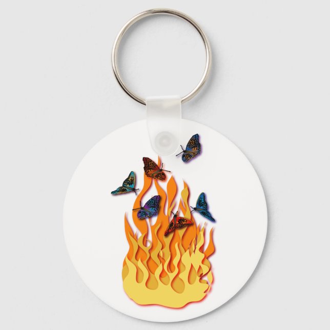 Llavero Keychain de las mariposas inflamables (Anverso)