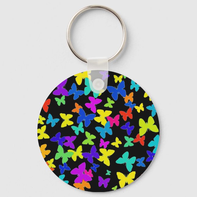 Llavero Keychain de las mariposas negras (Anverso)