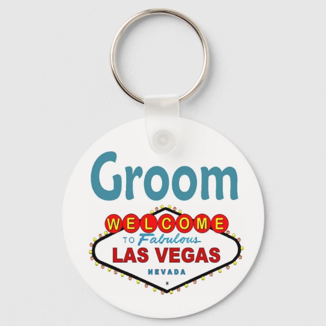 Llavero Keychain de Las Vegas Groom (Anverso)