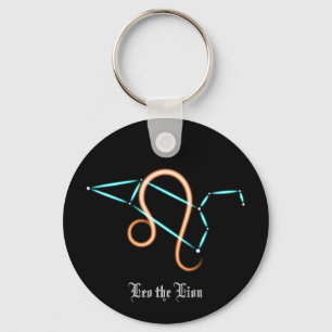 Llavero Keychain de Leo de Constellation Zodiac