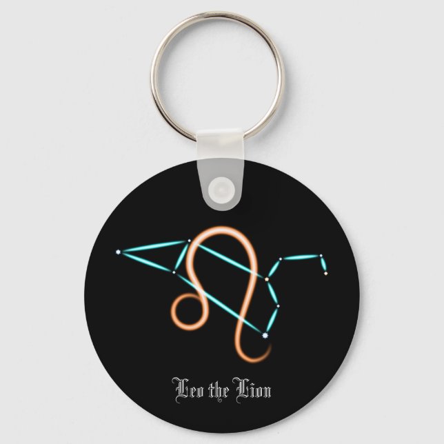 Llavero Keychain de Leo de Constellation Zodiac (Anverso)