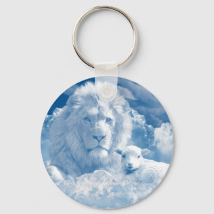 Llavero Keychain de león y cordero