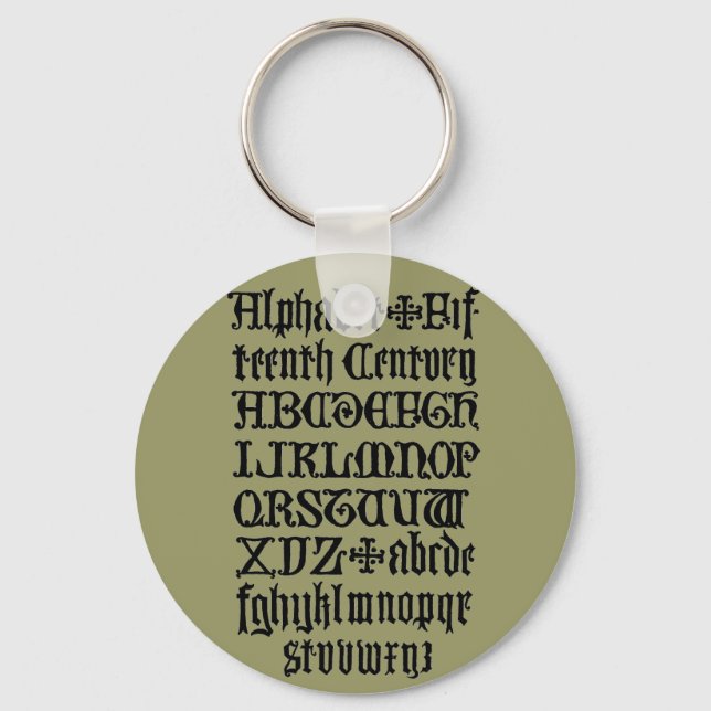 Llavero Keychain de letras góticas (Anverso)
