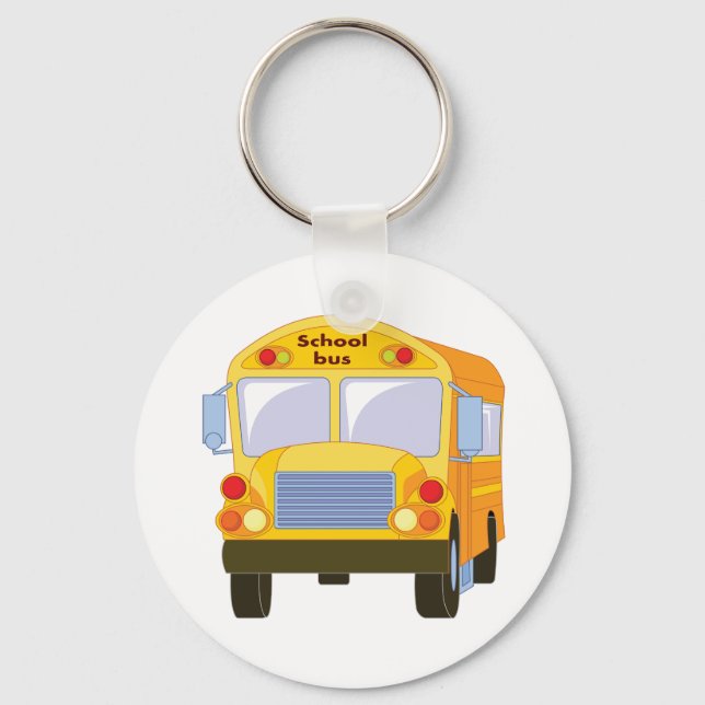 Llavero Keychain de los autobuses de la escuela amarilla (Anverso)
