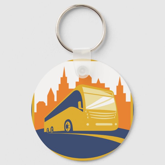 Llavero Keychain de los autobuses turísticos (Anverso)