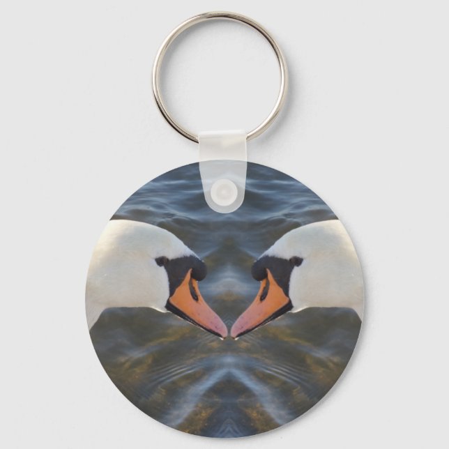 Llavero Keychain de los cisnes blancos (Anverso)