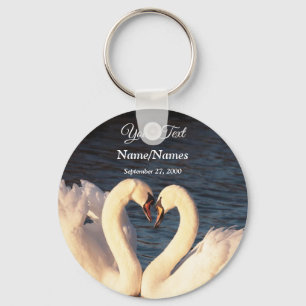 Llavero Keychain de los cisnes blancos