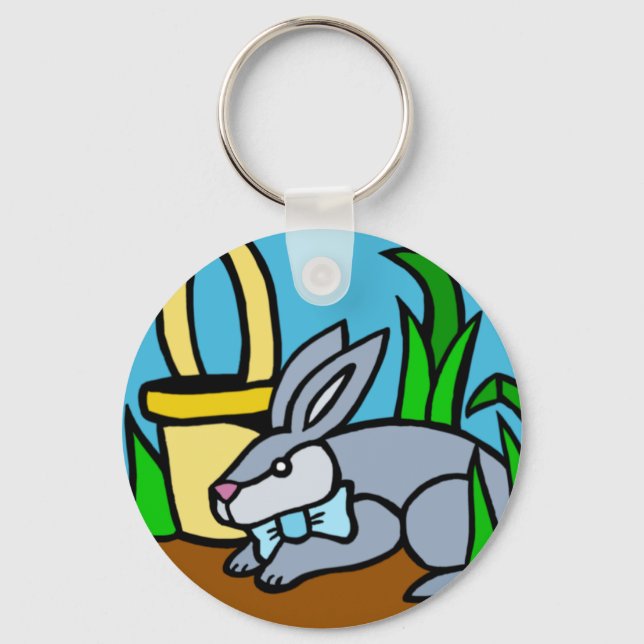 Llavero Keychain de los conejillos de Pascua (Anverso)