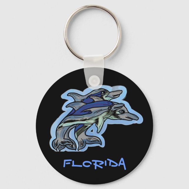 Llavero Keychain de los delfines de Florida (Anverso)