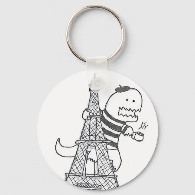 Llavero Keychain de los dinosaurios franceses (Anverso)
