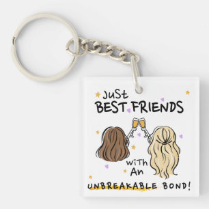Llavero Keychain de "Los Mejores Amigos"