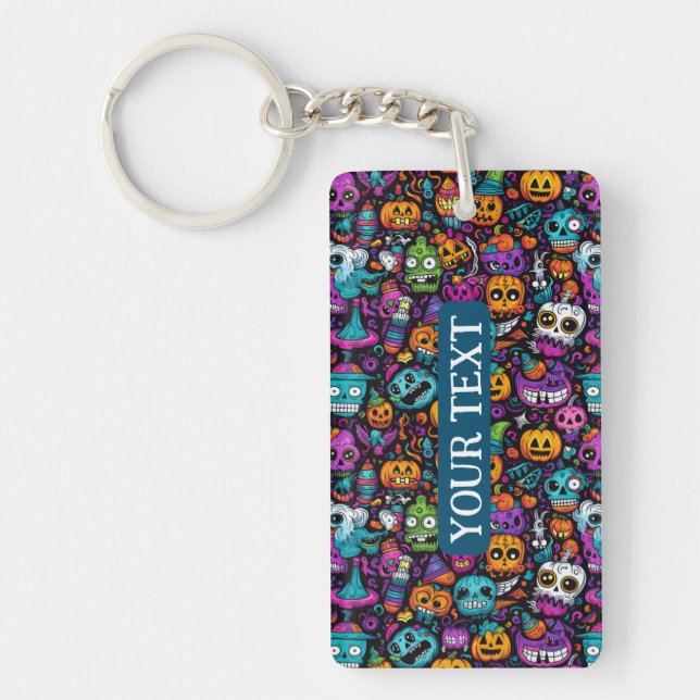 Llavero Keychain de los Monstruos de Halloween (Frente)