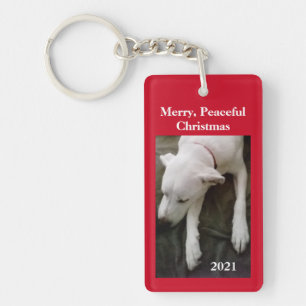 Llavero Keychain de los Navidades rojos de los perros de l
