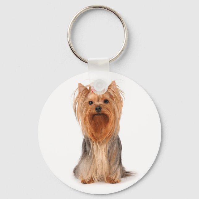 Llavero Keychain de los perros de los pupilos de Yorkshire (Anverso)