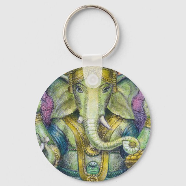 Llavero Keychain de Lotus Ganesha (Anverso)
