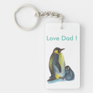 Llavero Keychain de Love Dad Penguins