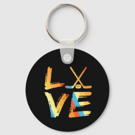 Llavero Keychain de Love Ice Hokey