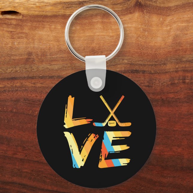Llavero Keychain de Love Ice Hokey (Anverso)