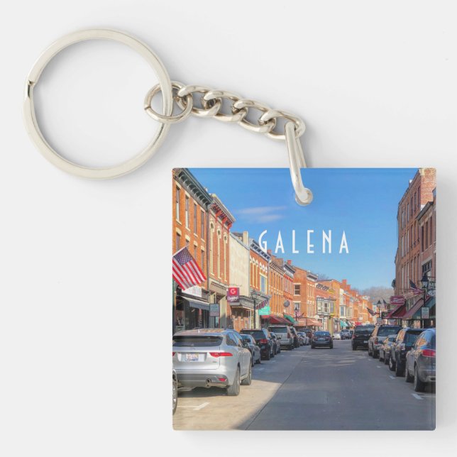 Llavero Keychain de Main Street Galena (Frente)