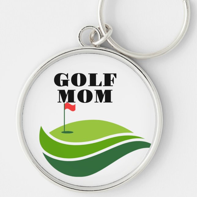 Llavero Keychain de mamá de golf (Frente)