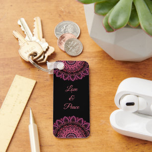 Llavero Keychain de Mandala Flor